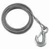 Fulton 7/32" x 50' Galvanized Winch Cable & Hook, 5,600 lb. Breaking Strength