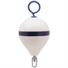 Polyform Mooring Buoy with Stainless Steel 13.5" Diameter White Blue Stripe
