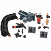 Johnson Pump Aqua Jet 5.2 GPH Wash Down/550 Live Well Kit, 12V, 64634