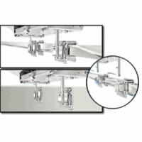 Magma Dual Square/Flat or Side Bulkhead Rail Mount HD