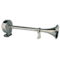 Ongaro Deluxe Stainless Steel Single Trumpet Horn 12V