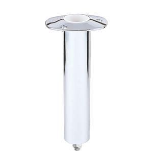 Lee's 0 Deg Stainless Steel Flush Mount Swivel Base Rod Holder - 2" x 9" - Medium