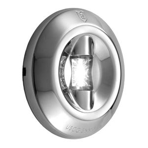 Attwood LED Transom Light Stainless Round Three Mile 6556-7