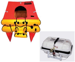 Revere Offshore Elite 4 Person Life Raft, Canister (No Cradle Included)