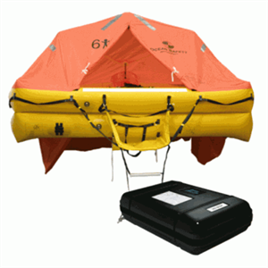 Revere UltraLite 6C, ISO9650-1 Liferaft, 6 Person Canister Container