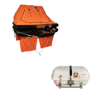 Revere USCG 4P Coastal Liferaft - Container with cradle & hydrorelease