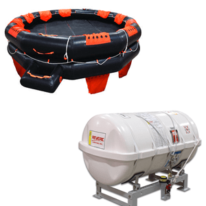 Revere IBA 25 Person Liferaft Container with Cradle, USCG Approved