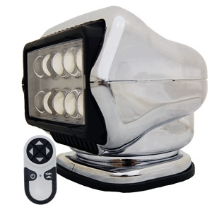 Golight LED Stryker Searchlight with Wireless Handheld Remote - Permanent Mount - Chrome