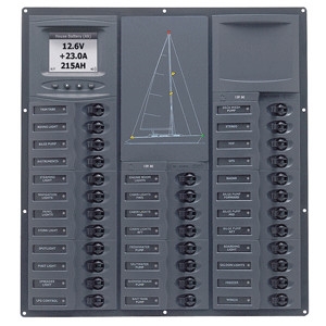 BEP Cruiser Series DC Circuit Breaker Panel with Digital Meters 32SP DC12V