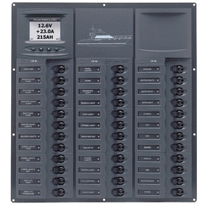 BEP Cruiser Series DC Circuit Breaker Panel with Digital Meters 36SP DC12V