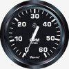 Faria Euro Black 4" Tachometer, 6,000 RPM (Gas, Inboard & I/O) 32804