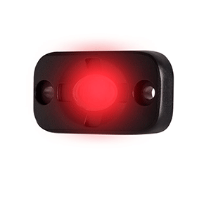 HEISE 1.5"X 3" Aux. Lighting Pod Red