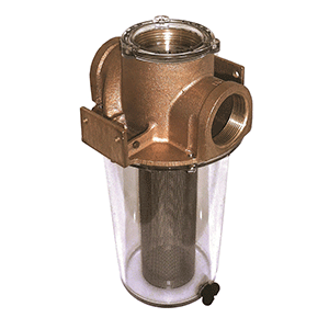 GROCO ARG-500 Series 1/2" Raw Water Strainer with Stainless Steel Basketet