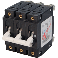 Blue Sea 7289 C-Series Triple Pole Circuit Breaker - 80A, 7289