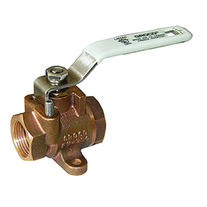GROCO 1/4" NPT Bronze Fuel Valve