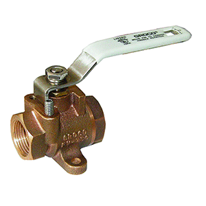 GROCO 3/4" NPT Bronze Fuel Valve