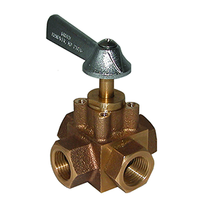 GROCO 1/2" 4-Way Tank Selector Valve