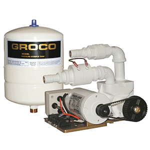 GROCO Paragon Junior 24V Water Pressure System with 1 Gal Tank, PJR-A 24V