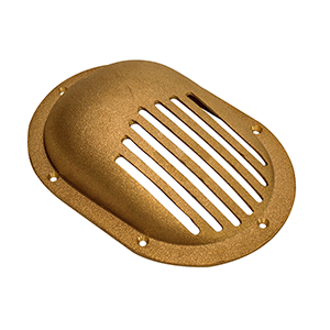 GROCO Bronze Slotted Hull Strainer With Mount Ring