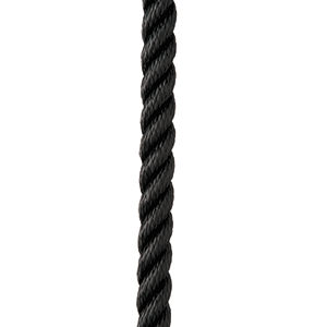 New England Rope 3/8" X 15' Nylon 3 Strand Dock Line Black