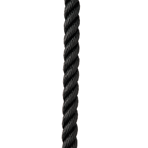 New England Rope 1/2" X 15' Nylon 3 Strand Dock Line Black