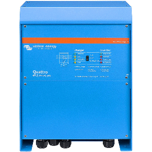 Victron Quattro Inverter/Charger 48 VDC - 5000W - 200AMP Battery Charger - 50AMP Transfer Switch QUA485021100