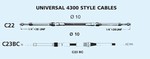 Uflex C22 Universal 4300 Type Control Cable