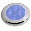 Hella Marine Polished Stainless Steel Rim LED Courtesy Lamp - Blue