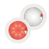 Hella Marine EuroLED150 Red/White Touch Switch - White Bezel 980630001