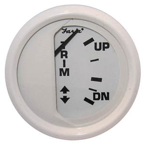 Faria Dress White Series Trim Gauges, Mercury, Mariner, Mercruiser, Volvo Dp, Yamaha 01 Newer