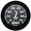 Faria Euro Black 4" Tachometer with Hour meter, 7,000 RPM (Gas, Outboard) 32840
