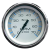 Faria Chesapeake White Stainless Steel Tachometer, 7000 Universal All Outboard 33817