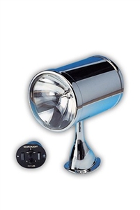 Jabsco Chrome Plated Remote Control Searchlight, 7" Dia, 62040-4002