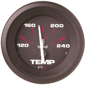 Sierra Amega Series Water Temp Gauge, Electric, 120-240F, Requires D Sender 57904p