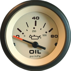 Sierra Sahara Series 2" Oil Pressure Gauge 59705p