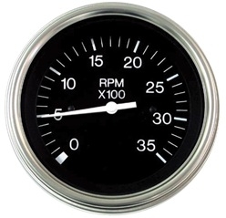 Sierra Premier 3" Lighted Tachometer, O/B & 4 Stroke Gas, 7000 RPM 61278p