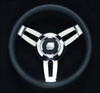 Uflex Morosini Steering Wheel with Polyurethane Grip with Chrome Hub