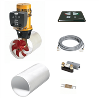 VETUS Bow Thruster Package 4512D 99 Lb, 4 HP, 12V with Fiberglass Tunnel, Control, Cable, Fuse