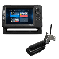 Lowrance Eagle 7 with SplitShot Tramsom Mount Transducer & Inland Charts