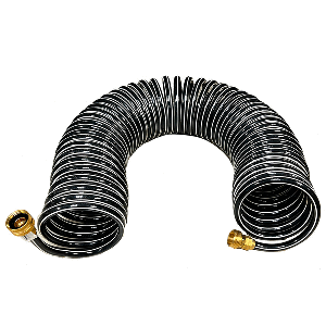 Trident Marine Coiled Wash Down Hose with Brass Fittings - 25'