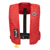 Mustang MIT 100 Convertible Inflatable PFD - Red, MD2030-4-0-202