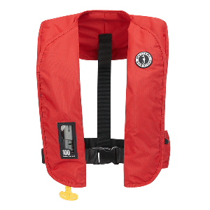 Mustang MIT 100 Convertible Inflatable PFD - Red, MD2030-4-0-202