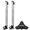 Minn Kota Raptor Bundle Pair - 8' Silver Shallow Water Anchors with Active Anchoring & Footswitch Included