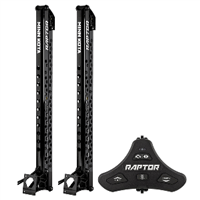 Minn Kota Raptor Bundle Pair - 8' Black Shallow Water Anchors with Active Anchoring & Footswitch Included