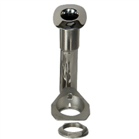 C.E. Smith 70 Series Screwless Flush Mount Rod Holder - 15 Degree - Stainless Steel - Cast Bottom - Black Liner - Boxed