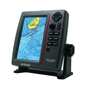 SI-TEX Standalone 7” GPS Chart Plotter System with Color LCD, External GPS Antenna & C-MAP 4D Card