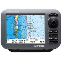 SI-TEX Standalone 8” Chart Plotter System with Color LCD, Internal GPS Antenna & C-MAP 4D Card