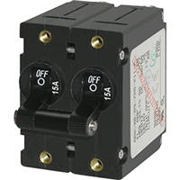 Blue Sea 7234 Circuit Breaker AA2, 15A Black