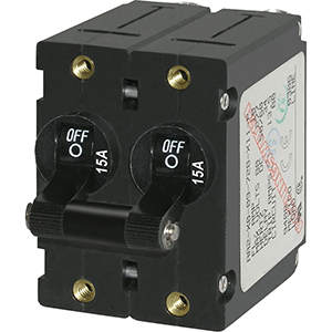 Blue Sea 7234 Circuit Breaker AA2, 15A Black