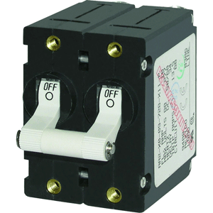 Blue Sea Circuit Breaker 10A, White Double Pole 7233